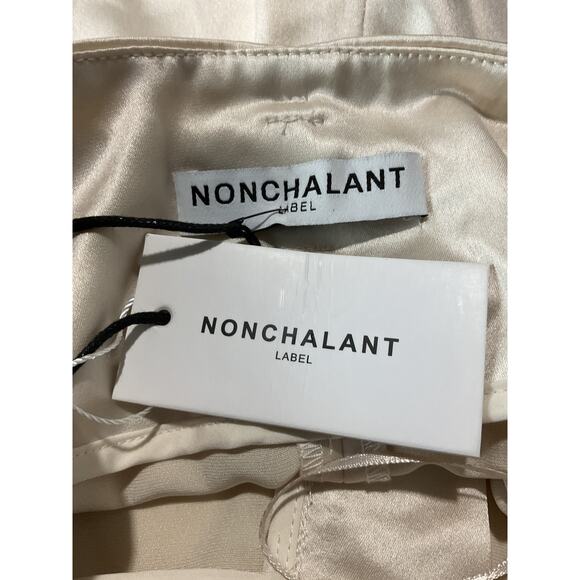 Nonchalant 'Label' White Acetate Rhett Pants Size XS - Picture 4 of 5